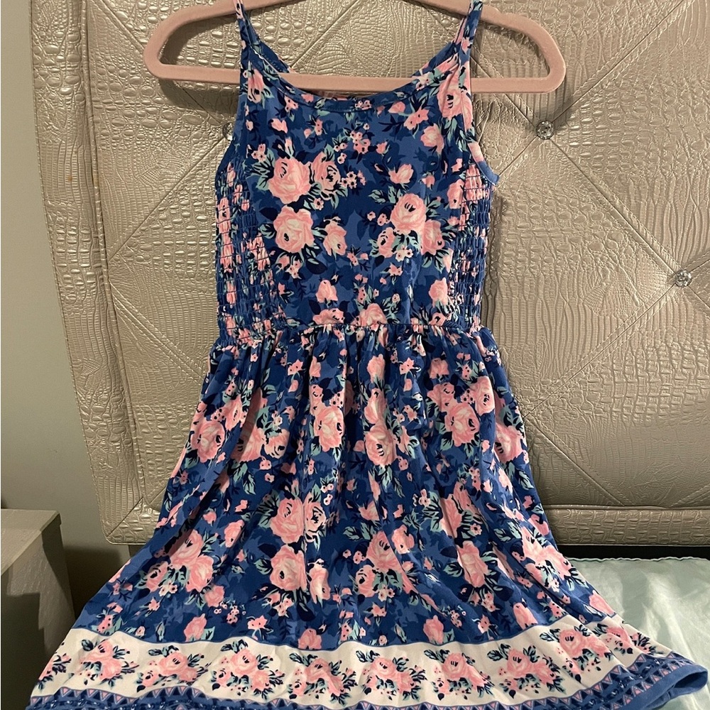 BCBGirls Navy Pink Floral Dress